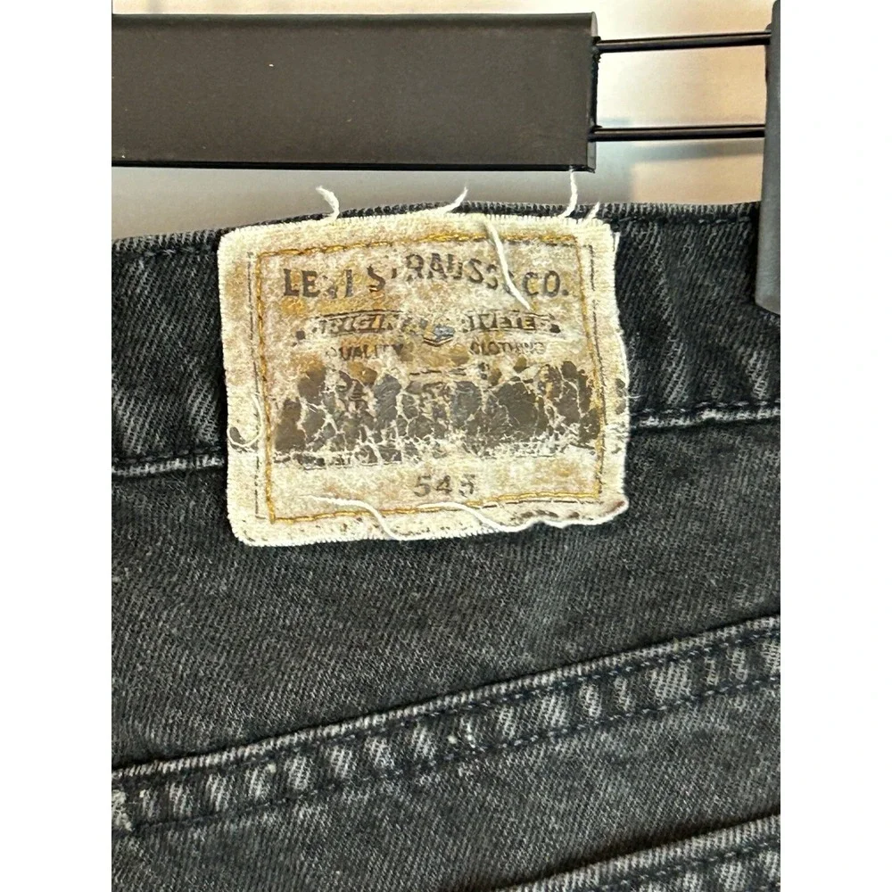 Vintage Levi's Orange Tab 38x32 Loose Fit Black 545‎ Jeans 1995